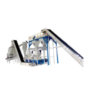 Capacity 1 30 T H Automatic Complete Sunflower Husk Wheat Rice Straw Bamboo Pellet Manufacturing Line
