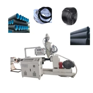Carbon Spiral PP PVC Corrugated Pipe Plastic Extruder Water Tube Making Machine Production Line