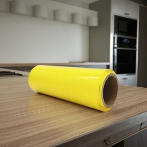 Casting Packing Fruits Plastic Stretch Transparent Cling Film PVC Cling Film with Color Box and Plastic Cutter