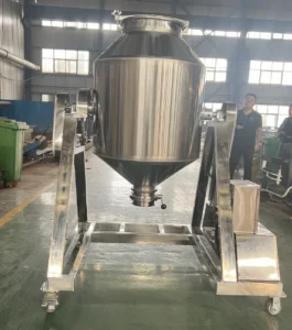Chemical Vertical Stainless Steel Rotary Tea Dry Ingredient Spice Mix Machine Blender Food Washing Powder Drum Mixer