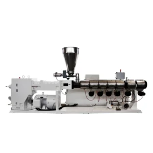 China High Output Plastic Extruder Twin Parallel Extruder 65 75 90 107 120 135 28 Parallel Double Screw Extruder Manufacturer