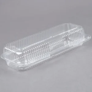 Clear Hinged Lid Plastic Container 250 Case Take Out Food Box