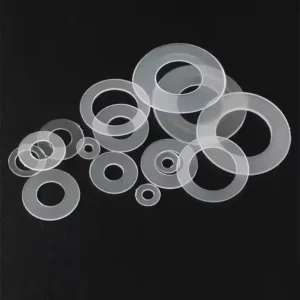 Clear Nylon Industrial Flat Washers Plastic Insulating Washers with Plain Surface for Automotive Applications