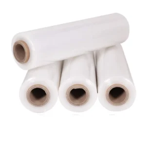 Clear Thick Soft Roll PE LLDPE Pallet Plastic Stretch Film Hand 50 Micron Stretch Film for Packaging