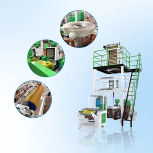 Co extruder 2 Layer PE Plastic Film Blowing Machine for Courier Express Mailing Bag Making