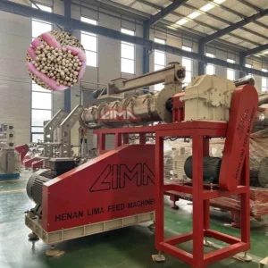 Commercial Use Animal Pet Food Pellet Machine 55kw 2ton H Wet Type Fish Feed Double Screw Extruder Mill Price Cote D’ivoire