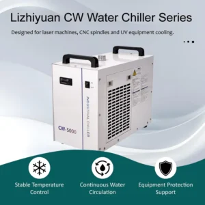 Commercial Water Chiller Portable Machine Refrigerated Cooling System CW5000 1HP Mini Industrial Air Cooled Laser Water Chiller