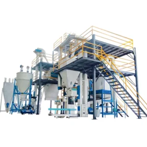 Complete Automatic Ring Die Feed Pellet Production Line Integrated Crushing Mixing Pelletizing Cooling Screening Equipment
