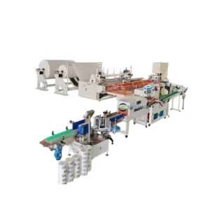 Complete Automatic Toilet Paper Bath Roll and Kitchen Towel Manufacturing Line Toilet Paper Roll Making Machine