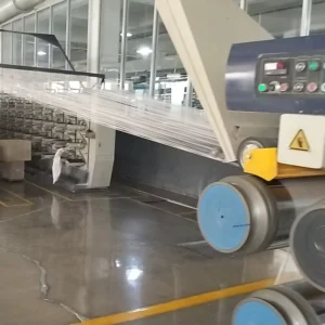 Complete PP Flat Yarn Extrusion Line Plastic Drawing Machine for PP Woven Bag Making