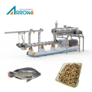 Complete Production Line for Floating & Sinking Fish Feed Extruder Pellet Mill & Aquatic Feed Manufacturing Plant