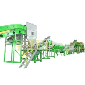 Complete Set CE Standard PET Bottle Recycling Line Plastic Scrap Washing Machine