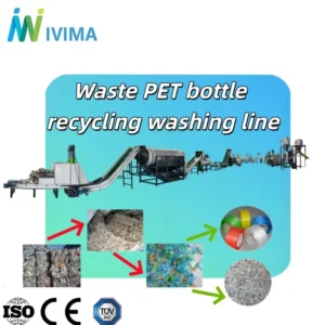Complete Turnkey Project Solution Smart PLC Control Waste Plastic PET Bottle Washing Complete Production Line
