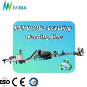 Complete Turnkey Solution Waste Plastic PET Bottle Recycling Machine Line for Bottle to Bottle Process