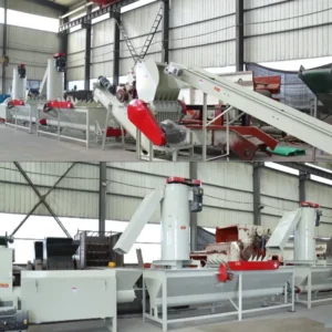 Complete Waste Plastic Recycling Machine PP PE Film Bottles Recycle Plastic Washing Line Plant