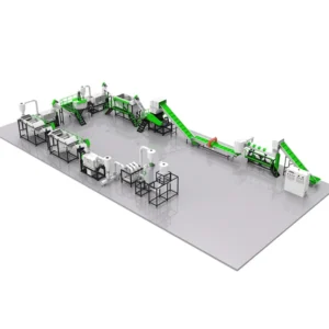 Complete Woven Bags Production Line with PE Recycling Crusher Machine Used PET PP PVC Plastics Featuring Dewatering Equipment