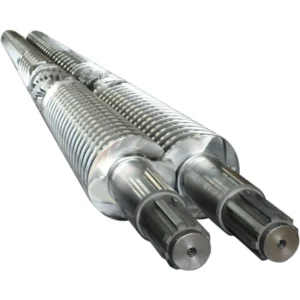 Conical Twin Screw Barrel for PVC Pipes Profiles and Sheets Extruder Used Plastic Rubber Machinery Parts
