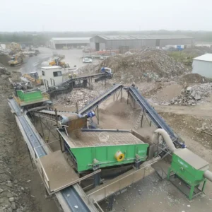 Construction Waste Processing Line With Gear Motor Pump Bearing For Municipal Waste Disposal