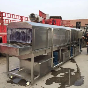 Continuous Plastic Basket Washing Machine