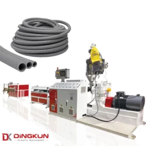 Corrugated Hose Electric Flexible Pipe PE PP Nylon Materials Tube Extruder Manufacturing Machine