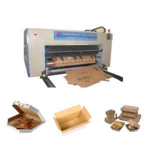 Corrugated Pizza Box Carton Flexo Printing Making Machine
