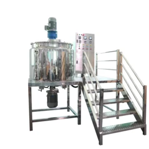 Cosmetic Paste Making Machine Make up Cream Body Lotion Shampoo Liquid Soap Detergent Homogenizer High Shear Mixing Tank Motor