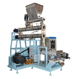 Crab Ornamental Fish Twin Screw Extruder for Floating Fish Feed Pellet Machine Wet Type Extruder