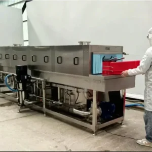 Crate Washer Hot Water Effective Cleaning Crates Industrial Washing Basket Crate Tray Washing Machine with Disinfection