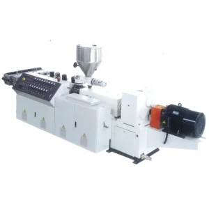 Custom Automatic Conical Twin Screw Extruder SJSZ55/120 HDPE PVC CPVC LDPE UPVC Pipe Profile Extrusion 180kg/h