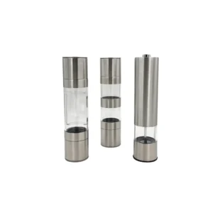 Custom Logo Handheld Plastic Pepper Mill & Salt Grinder Ceramic Grinder Adjustable Eco Friendly Kitchen Accessory