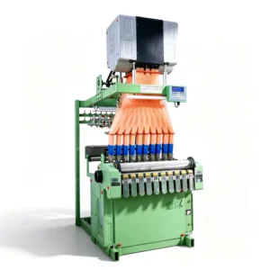 Custom Logo High Speed Webbing Tape Embroidery Knitting Machine High Production Computerized Jacquard Needle Loom