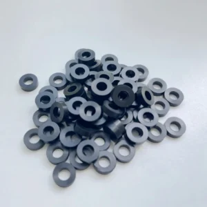 Custom Low friction Plastic PA 66 ABS Black Plastic Flat Washer