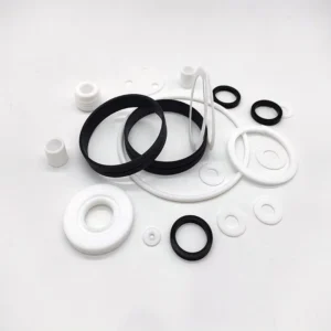 Custom Plastic Low Friction PTFE Gaskets and Flat Washer Plain Finish Corrosion Resistant