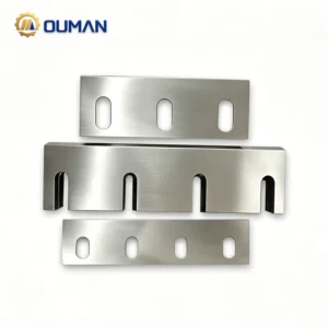 Custom SKD11 9CrSi Shredder Blades Durable Crusher Knives For Plastic Wood Rubber Recycling