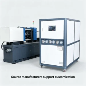 Customizable 15HP Water Cooled Industrial Chiller 45KW 230L Tank for Injection Molding Electroplating Circulation Cooling