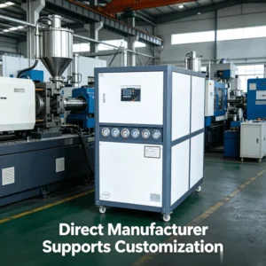 Customizable 30HP Water Cooled Industrial Chiller 90KW 450L Tank for Process Cooling Circulation OEM Available