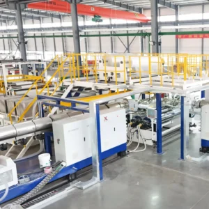 Customize TPU PVC EVA PP Film Sheet Waterproof Membrane Full Production Line Two Single Screw Extruder Three Roll Calender