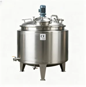 Customized 1000L Stainless Steel Juice Milk Mixing Tank with Steam Heating Jacket