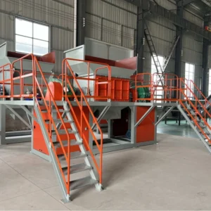 Customized Design Dual-Axis Bag Breaker Machine Bulk Waste Bag Processing Plastic Bag Opener Machine