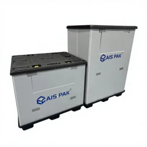 Customized Height Industrial Collapsible Corrugated Plastic Cardboard Pallet Box