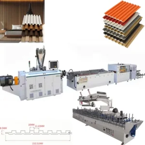 Customized Shapes Dimensions 5 6M min High Speed Plastic PVC Fluted Panel Plastic Grill Wall Board Decoration Making Machine
