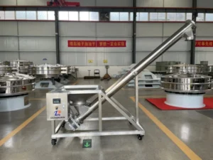Customized Stainless Steel Screw Feeder Auger Conveyor for Plastic Particle Powder New Durable Adjustable Speed 1.5Year Warranty