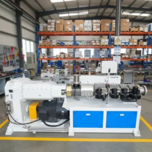 Customized Twin Screw Extruder for PVC Pipe Production with PLC Control and Gearbox Long Service Life