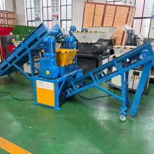 DB400 4KW Wood Scrap Metal Shredder Machine Wood Scrap Metal Carton Double Shaft Shredder