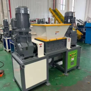 DB500 7.5KW*2units Scrap Metal Shredder Machine Wood Carton Plastic Double Shaft Shredder