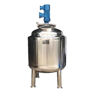 DZJX 200L Food Grade Liquid Soap Making Mixer Machine with Wheel Agitator Cooling Heating High Shear Mixer Motor