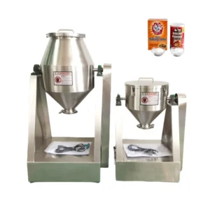 DZJX Industrial Single Drum Double Cone Mixer 100L-2000L Stainless Steel 304 Powder Blending Equipment With Vacuum And Heating