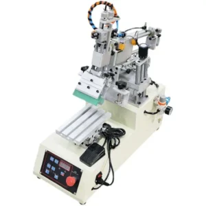 Desktop Semi Auto Screen Printing Machine for PVC Flat Screen Printer Bottle Lid Handbag Trash Cans