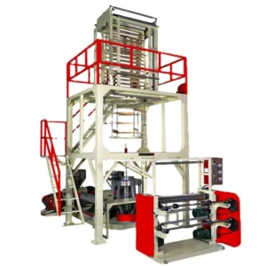 Dexinda High Speed LDPE HDPE 2 Layer T shirt ABA Co extrusion Film Blowing Machine