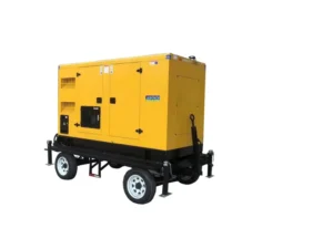 Diesel Generator Set 50KW 400V 50Hz Mobile Trailer Low Noise Yuchai Engine Soundproof Canopy Digital Module